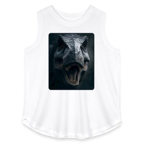 T Rex Cinematic Close-Up Design - Women's Curvy Relaxed Tank Top