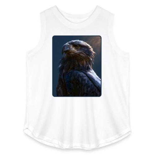Majestic Eagle Cinematic Portrait Design - Women's Curvy Relaxed Tank Top
