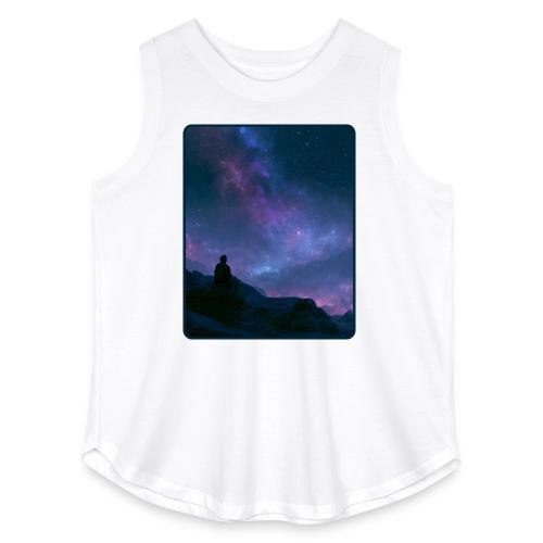 Stargazer Nebula Night Sky Art - Women's Curvy Relaxed Tank Top