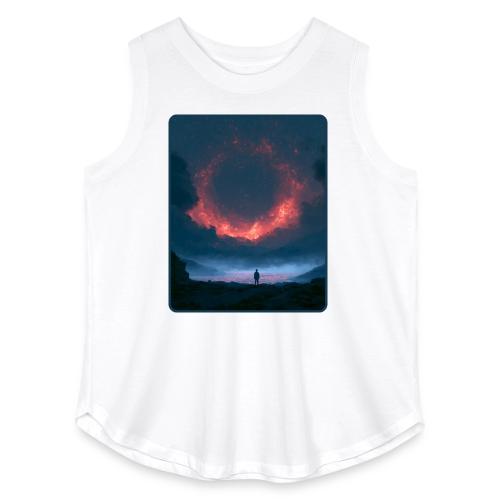 Supernova Reflection Space Scene - Women's Curvy Relaxed Tank Top