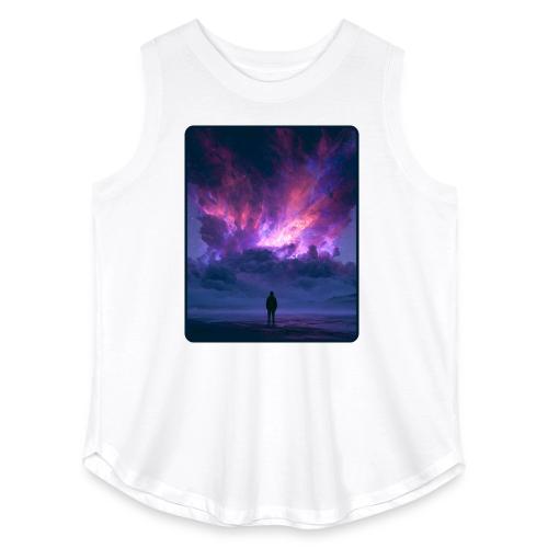 Cosmic Supernova Night Design - Women's Curvy Relaxed Tank Top