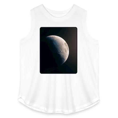 Crescent Moon Celestial Artwork - Women's Curvy Relaxed Tank Top