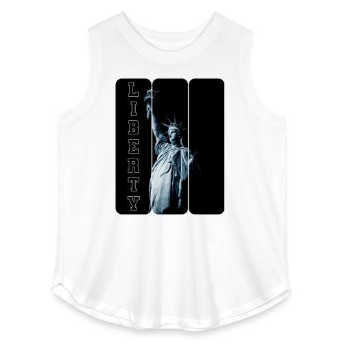 USA: Vertical Liberty - Women's Curvy Relaxed Tank Top
