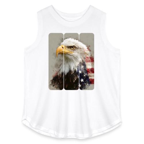 USA: Eagle of the Free - Women's Curvy Relaxed Tank Top