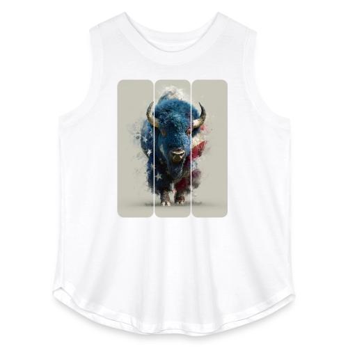 USA: Spirit of the Plains - Women's Curvy Relaxed Tank Top
