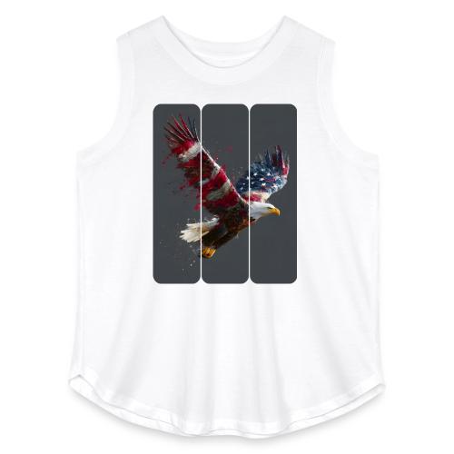 USA: Freedom in Flight - Women's Curvy Relaxed Tank Top