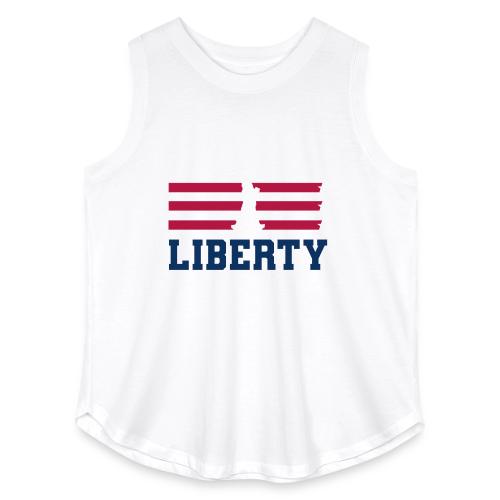 USA: Stars of Liberty - Women's Curvy Relaxed Tank Top