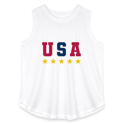 USA Varsity Stars - Women's Curvy Relaxed Tank Top