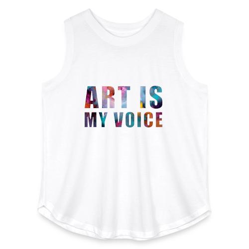 Art Is My Voice - Women's Curvy Relaxed Tank Top