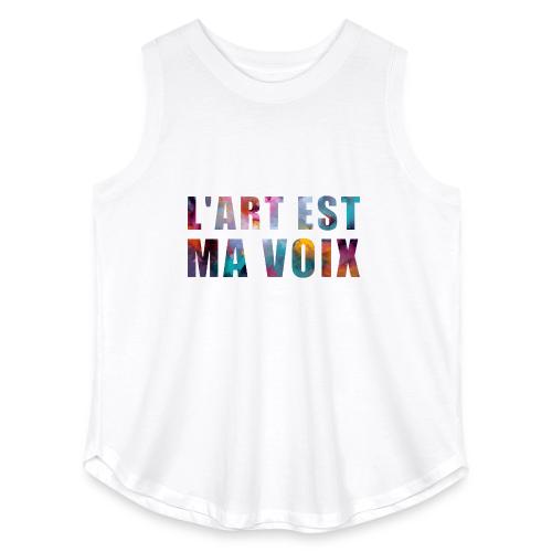 Art is my voice - Women's Curvy Relaxed Tank Top