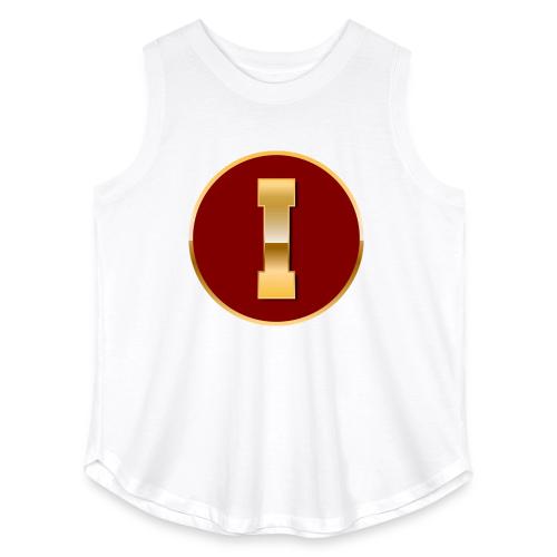 Letter I – Capital Varsity Alphabet Monogram - Women's Curvy Relaxed Tank Top