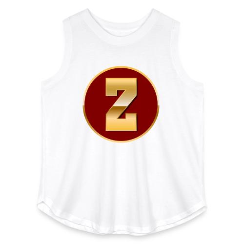 Letter Z – Capital Varsity Alphabet Monogram - Women's Curvy Relaxed Tank Top