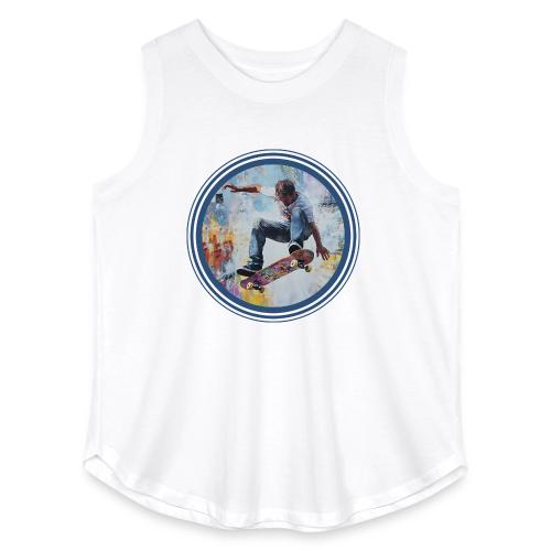 Skateboarding Universe - Women's Curvy Relaxed Tank Top