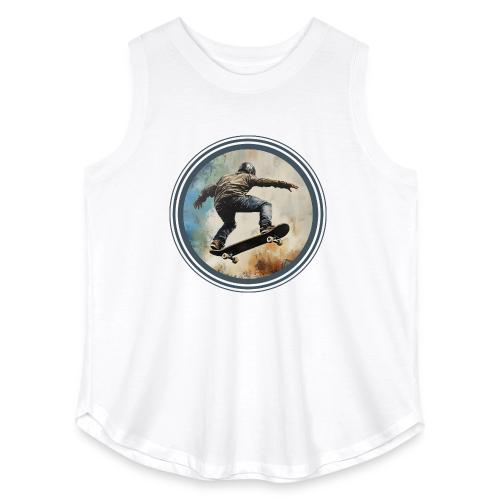Skateboarding Energy - Women's Curvy Relaxed Tank Top