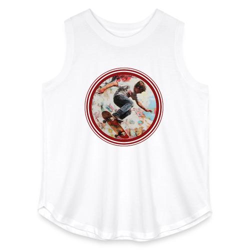 Skateboarding is Life - Women's Curvy Relaxed Tank Top
