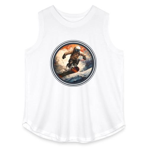 Snowboarding Elevation - Women's Curvy Relaxed Tank Top