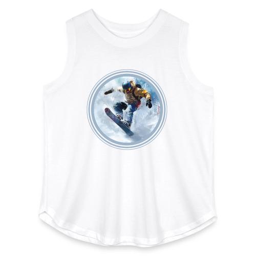 Snowboarding Life - Women's Curvy Relaxed Tank Top
