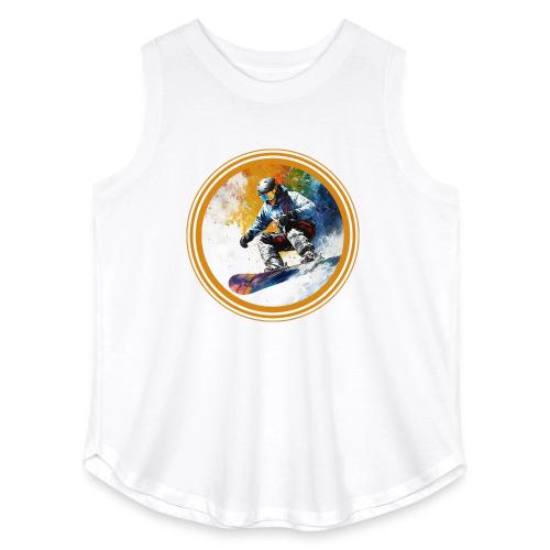 Snowboarding Dreams - Women's Curvy Relaxed Tank Top