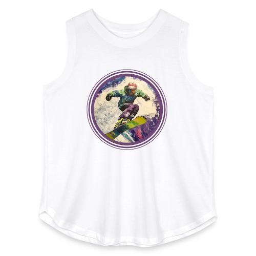 Snowboarding Soul - Women's Curvy Relaxed Tank Top