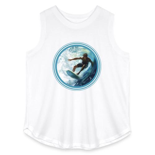 Surfing Freedom - Women's Curvy Relaxed Tank Top
