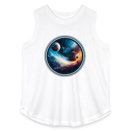 Planets Among Colors - Women's Curvy Relaxed Tank Top