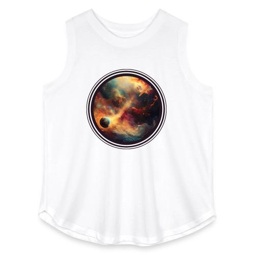 The Painted Planets - Women's Curvy Relaxed Tank Top