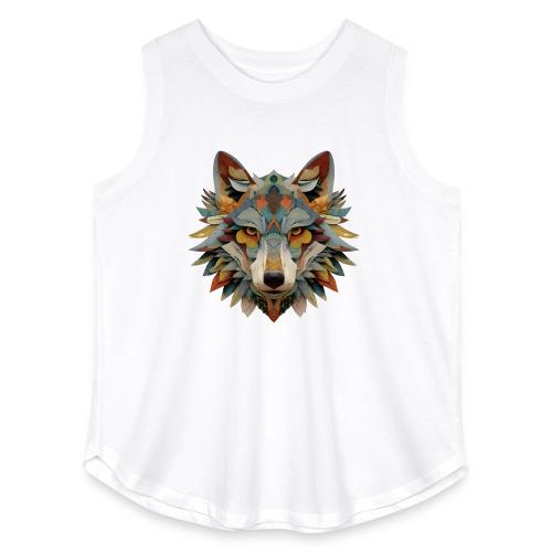 Spectrum Wolf Vision - Women's Curvy Relaxed Tank Top