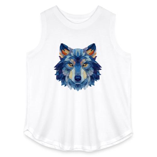 Wolf: Alpha Portrait - Women's Curvy Relaxed Tank Top