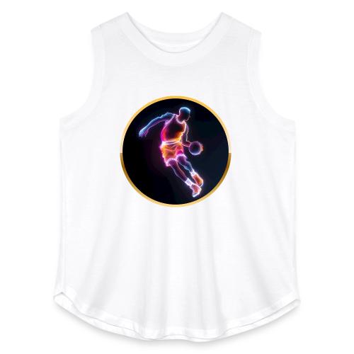 Neon Basketball Player - Women's Curvy Relaxed Tank Top