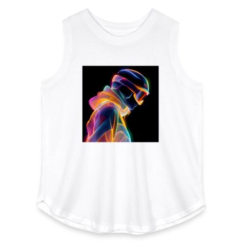 Snowboarding: Neon Gravity Ride - Women's Curvy Relaxed Tank Top