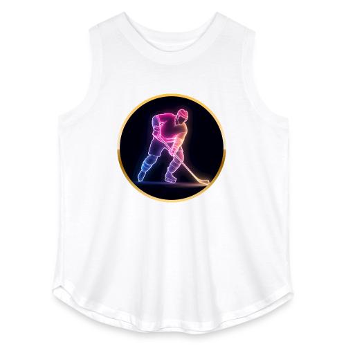 Hockey: Neon Ice Rush - Women's Curvy Relaxed Tank Top
