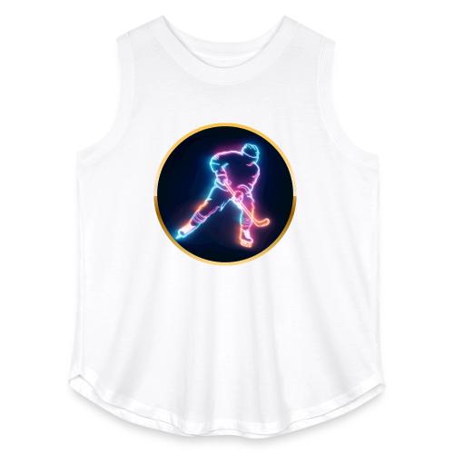 Golden Neon Hockey - Women's Curvy Relaxed Tank Top