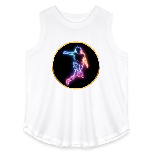 Soccer: Neon Goal Fusion - Women's Curvy Relaxed Tank Top
