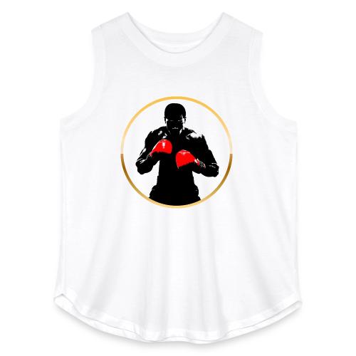 Boxing: Golden Ring Fighter - Women's Curvy Relaxed Tank Top