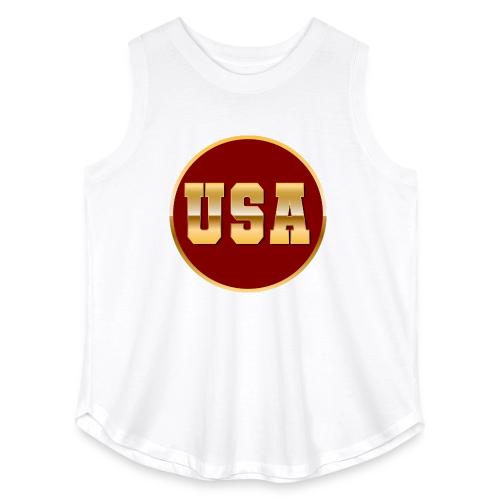 Golden USA Seal - Women's Curvy Relaxed Tank Top