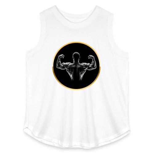 Bodybuilding: Golden Back Power - Women's Curvy Relaxed Tank Top