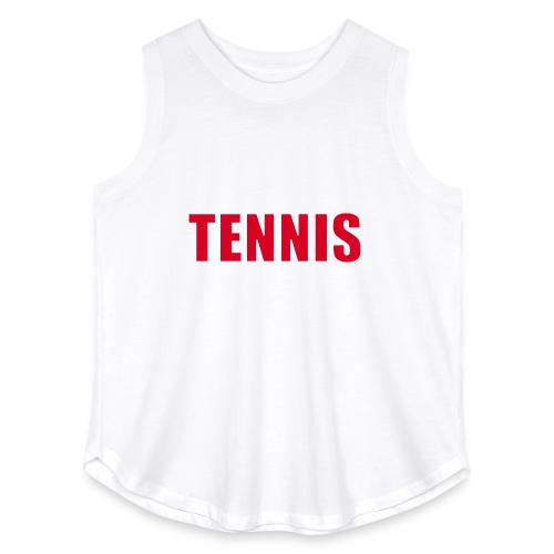 Red Court Tennis - Women's Curvy Relaxed Tank Top