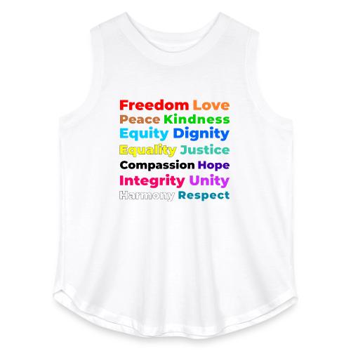 Words of Light - Women's Curvy Relaxed Tank Top