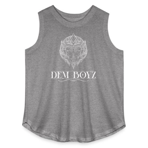 DemBoyz Full Logo (White Edition) - Women's Curvy Relaxed Tank Top