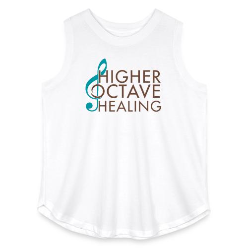 Higher Octave Healing Logo - Women's Curvy Relaxed Tank Top