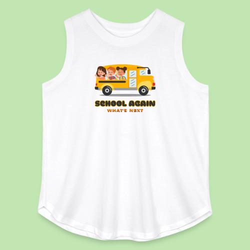 first day of school outfit- school again - Women's Curvy Relaxed Tank Top