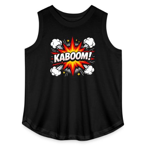 Kaboom Comic Explosion - Women's Curvy Relaxed Tank Top