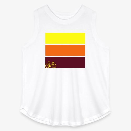 tricolor with bicycle - Women's Curvy Relaxed Tank Top