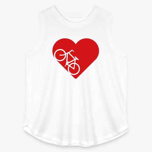 Bike in heart - Women's Curvy Relaxed Tank Top