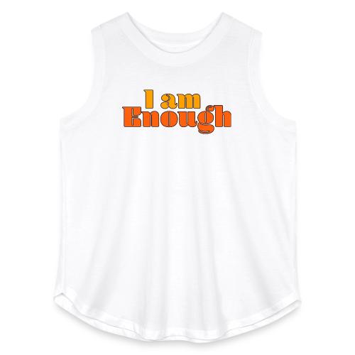 I Am Enough – Self-Love Affirmation Typography - Women's Curvy Relaxed Tank Top