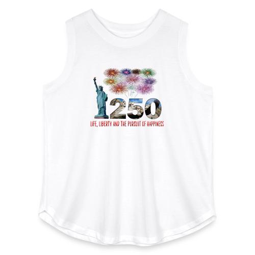 250 Years USA - Women's Curvy Relaxed Tank Top