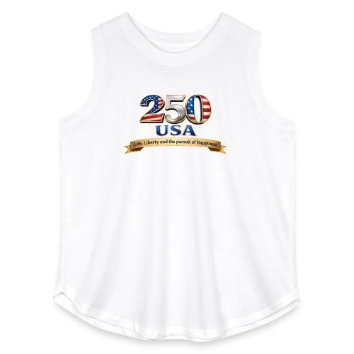 250 USA Liberty Banner - Women's Curvy Relaxed Tank Top
