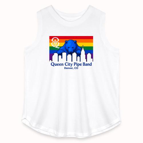 Big Blue Bear - Women's Curvy Relaxed Tank Top