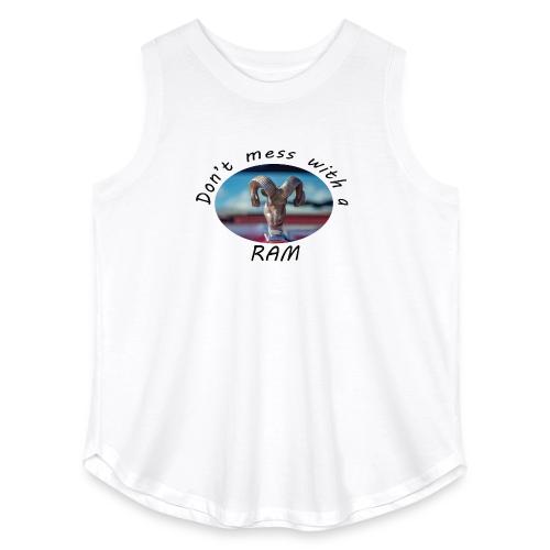 Don’t Mess with a RAM - Women's Curvy Relaxed Tank Top