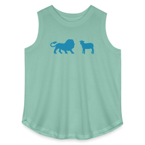 Lion and the Lamb - Women's Curvy Relaxed Tank Top